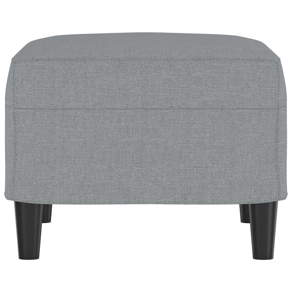 vidaXL Taburet, gri deschis, 60x50x41 cm, material textil vidaXL Taburet, gri deschis, 60x50x41 cm, material textil