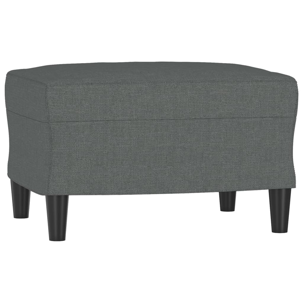 vidaXL Taburet, gri închis, 60x50x41 cm, material textil vidaXL Taburet, gri închis, 60x50x41 cm, material textil