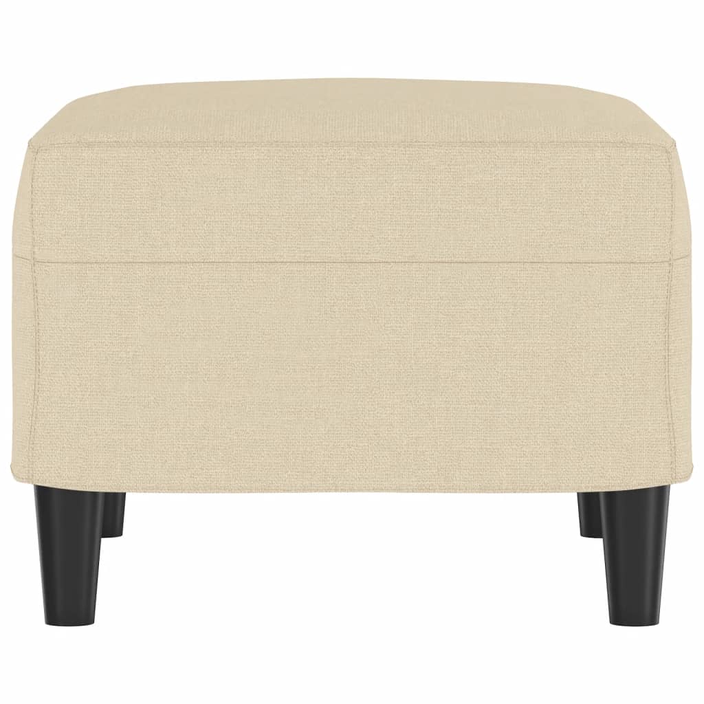 vidaXL Taburet, crem, 60x50x41 cm, material textil vidaXL Taburet, crem, 60x50x41 cm, material textil