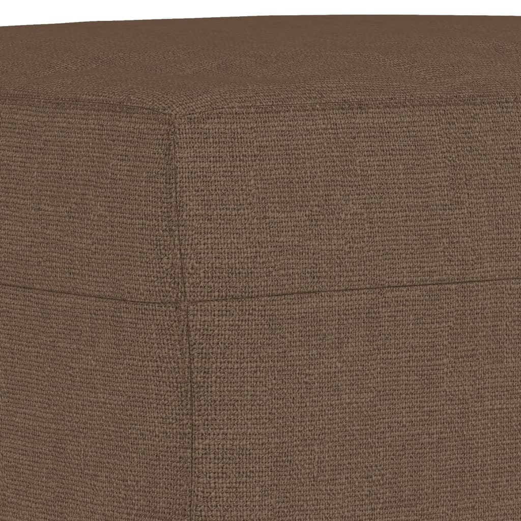 vidaXL Taburet, maro, 60x50x41 cm, material textil vidaXL Taburet, maro, 60x50x41 cm, material textil