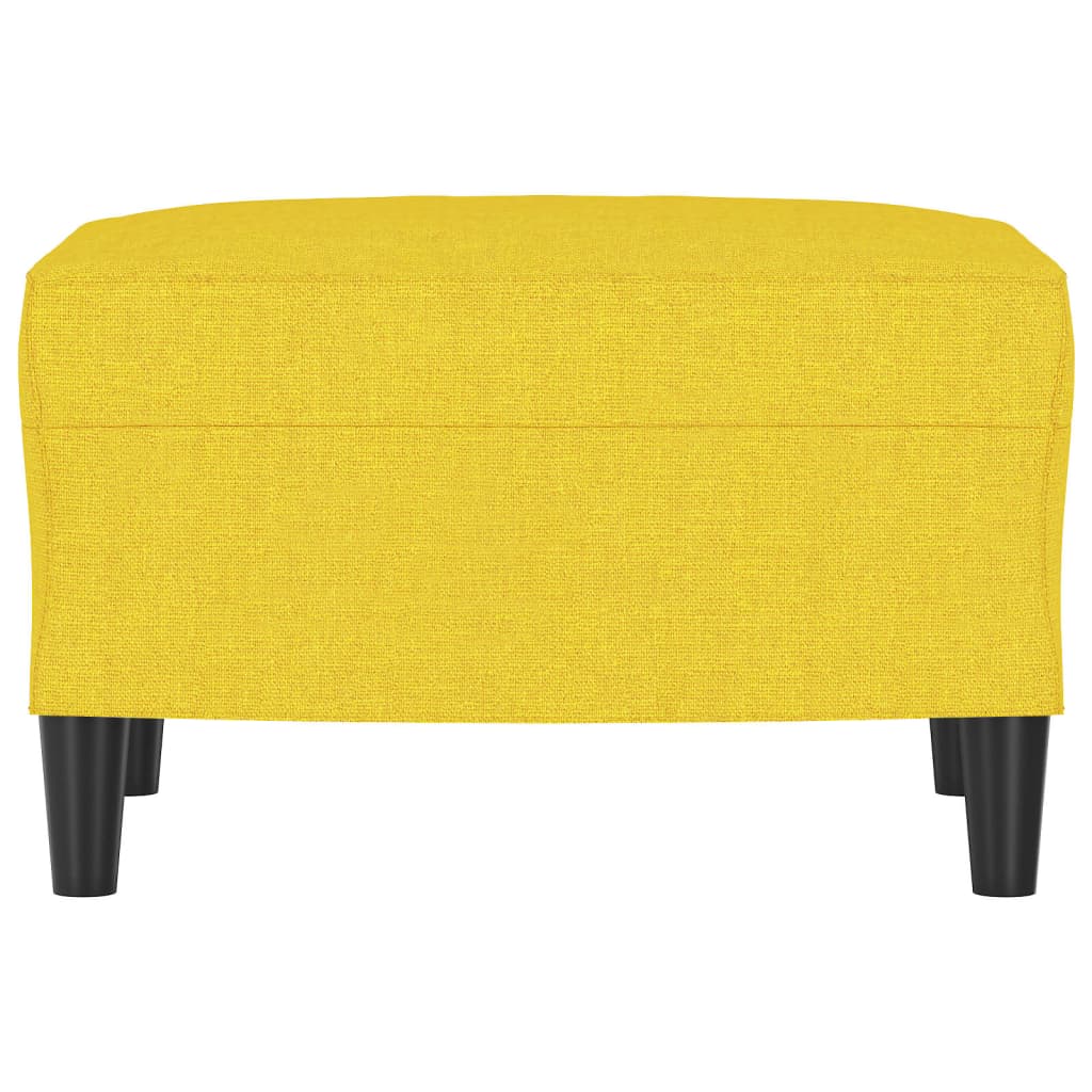 vidaXL Taburet, galben deschis, 60x50x41 cm, material textil vidaXL Taburet, galben deschis, 60x50x41 cm, material textil
