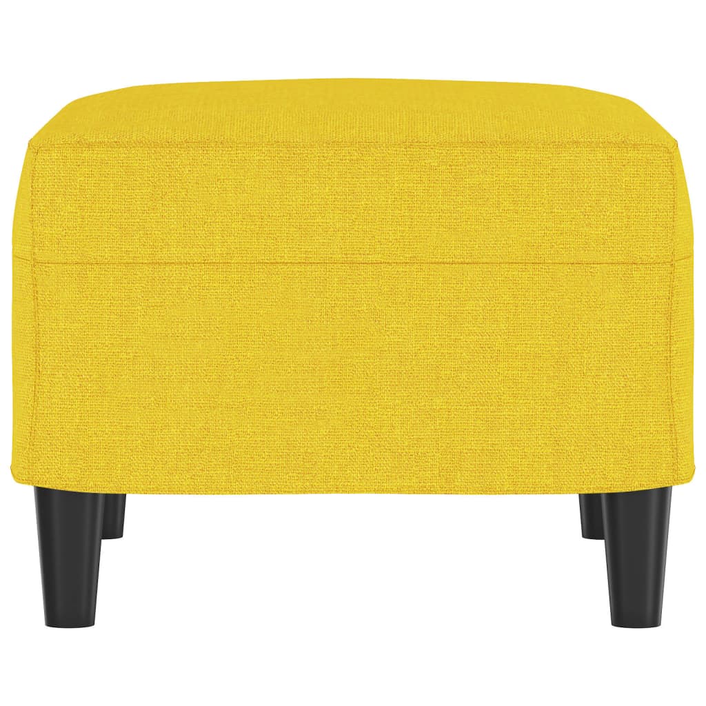 vidaXL Taburet, galben deschis, 60x50x41 cm, material textil vidaXL Taburet, galben deschis, 60x50x41 cm, material textil