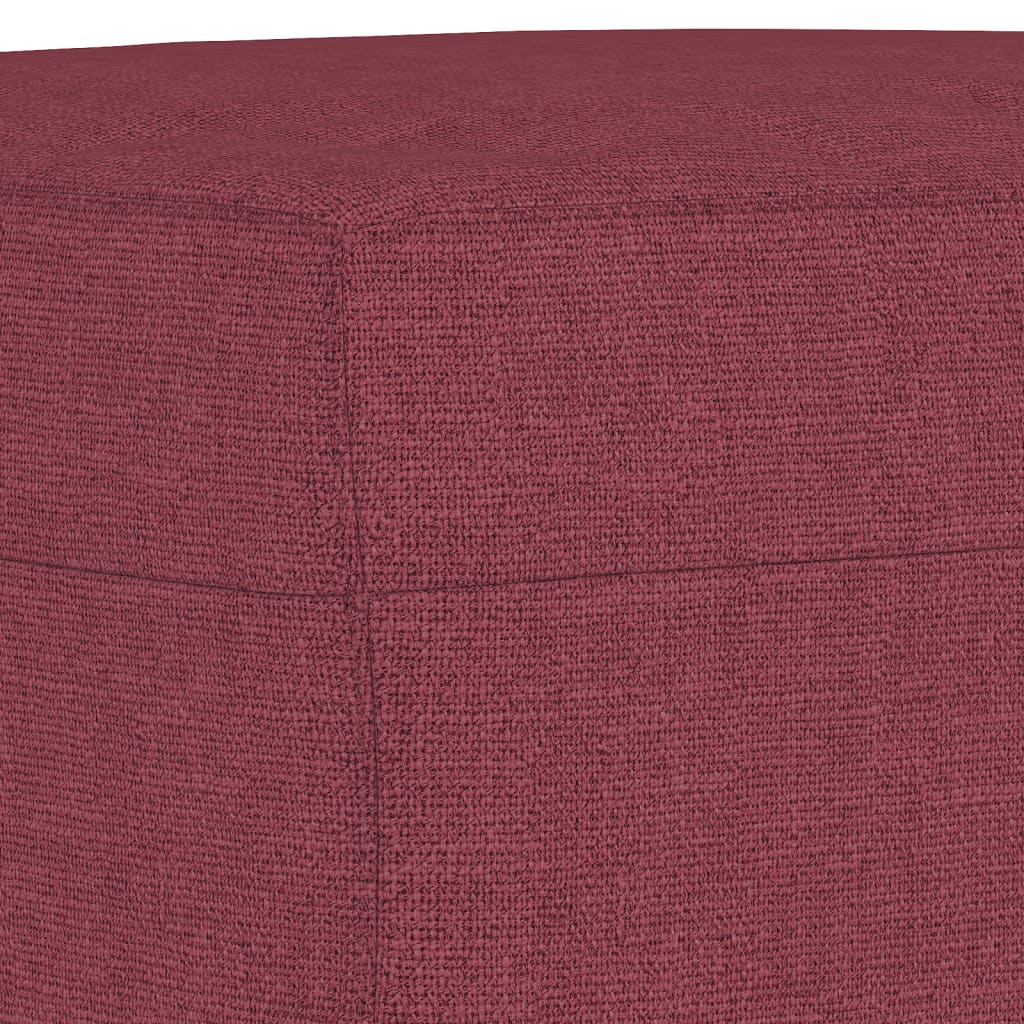 vidaXL Taburet, roșu vin, 60x50x41 cm, material textil vidaXL Taburet, roșu vin, 60x50x41 cm, material textil