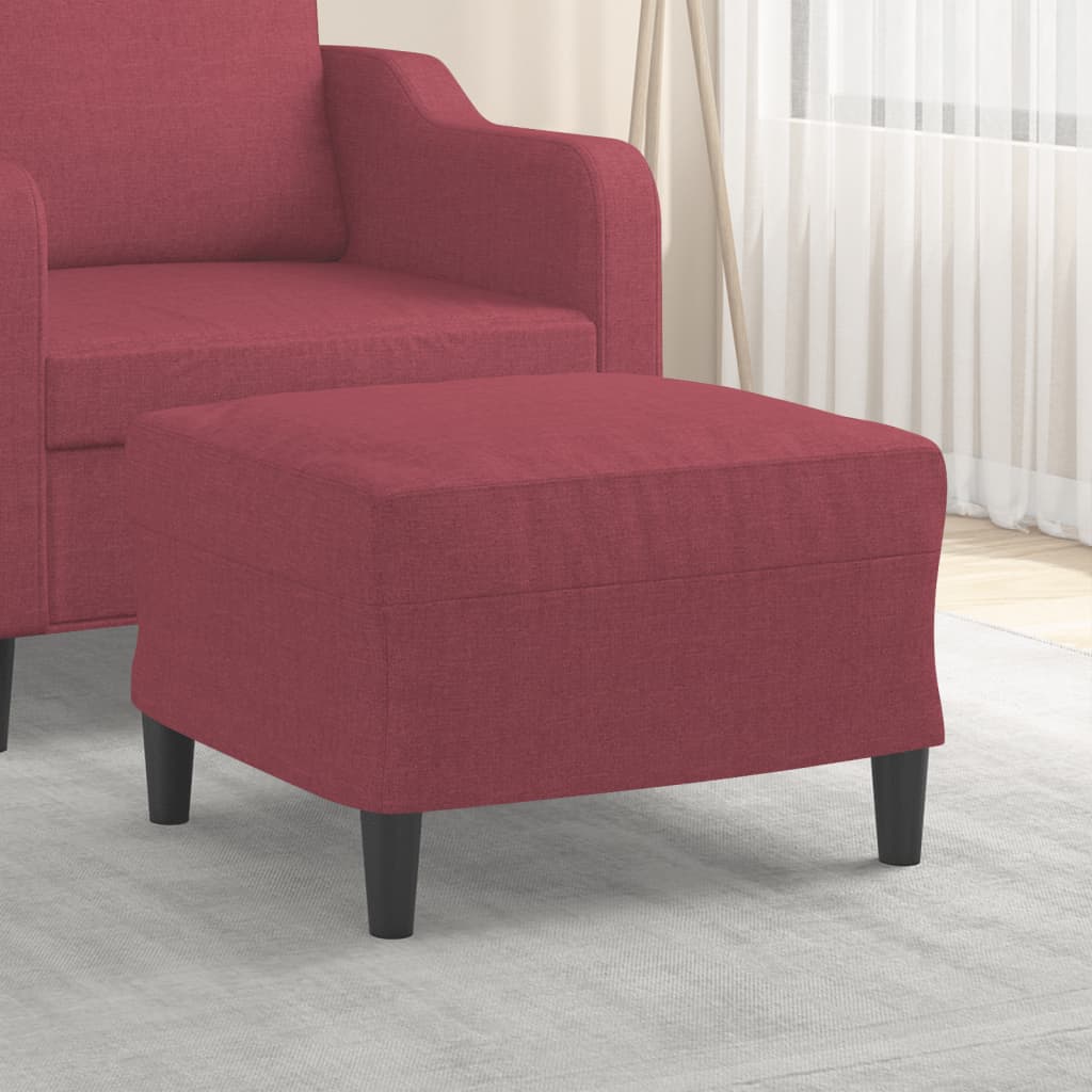 vidaXL Taburet, roșu vin, 60x50x41 cm, material textil vidaXL Taburet, roșu vin, 60x50x41 cm, material textil