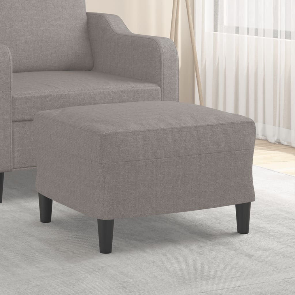vidaXL Taburet, gri taupe, 60x50x41 cm, material textil vidaXL Taburet, gri taupe, 60x50x41 cm, material textil