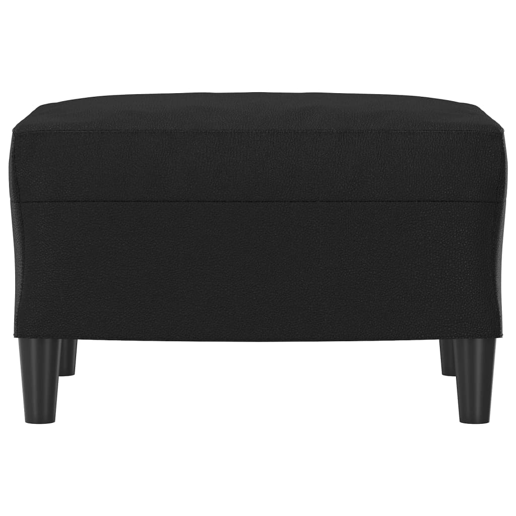 vidaXL Taburet, negru, 60x50x41 cm, piele ecologică vidaXL Taburet, negru, 60x50x41 cm, piele ecologică