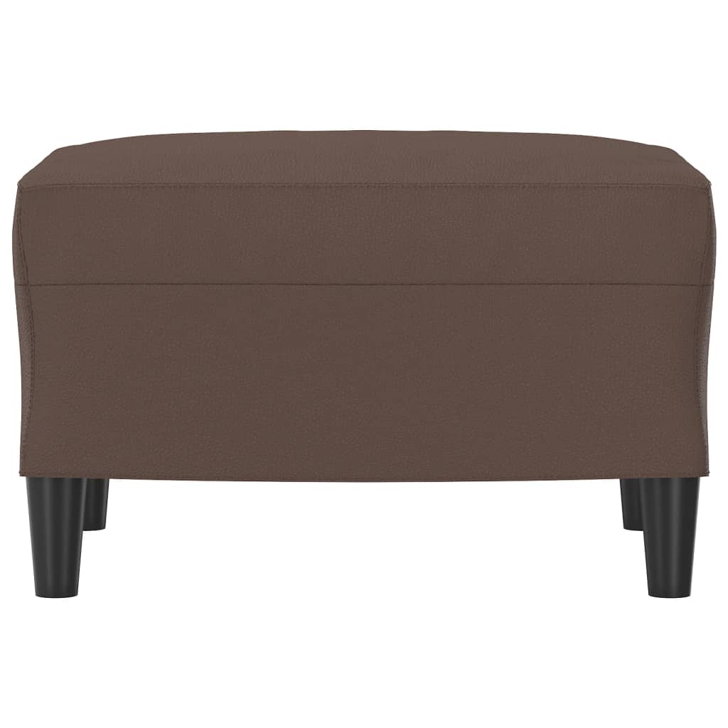 vidaXL Taburet, maro, 60x50x41 cm, piele ecologică vidaXL Taburet, maro, 60x50x41 cm, piele ecologică