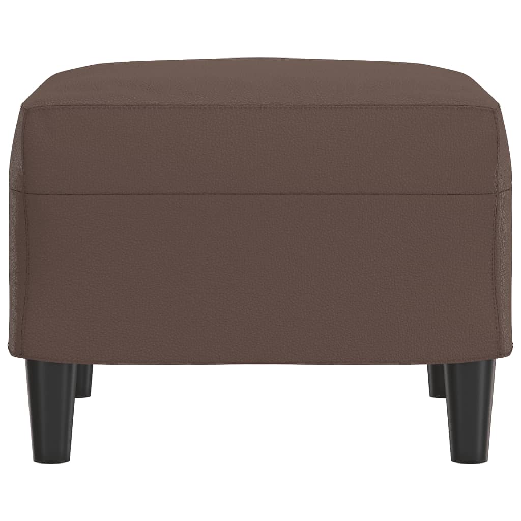 vidaXL Taburet, maro, 60x50x41 cm, piele ecologică vidaXL Taburet, maro, 60x50x41 cm, piele ecologică