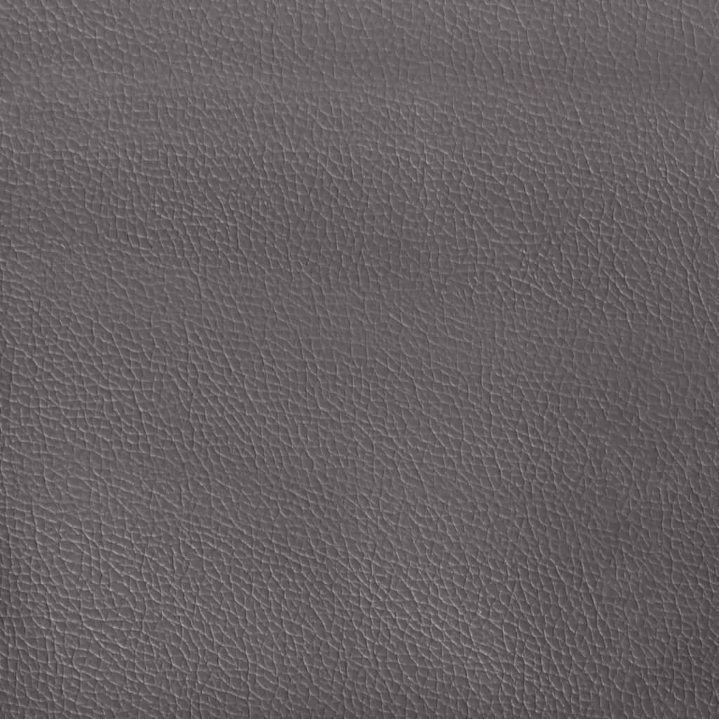 vidaXL Taburet, gri, 60x50x41 cm, piele ecologică vidaXL Taburet, gri, 60x50x41 cm, piele ecologică