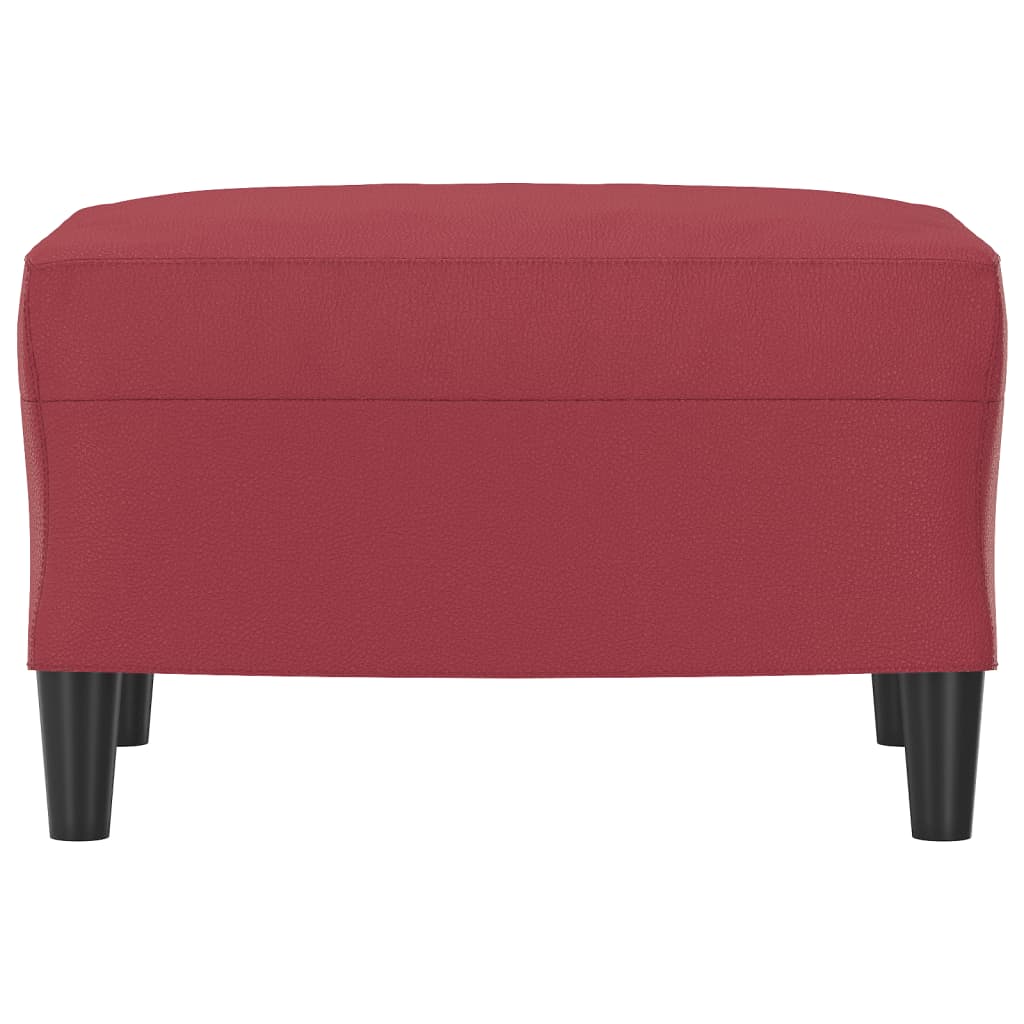 vidaXL Taburet, roșu vin, 60x50x41 cm, piele ecologică vidaXL Taburet, roșu vin, 60x50x41 cm, piele ecologică