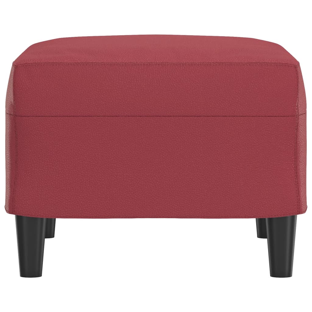 vidaXL Taburet, roșu vin, 60x50x41 cm, piele ecologică vidaXL Taburet, roșu vin, 60x50x41 cm, piele ecologică