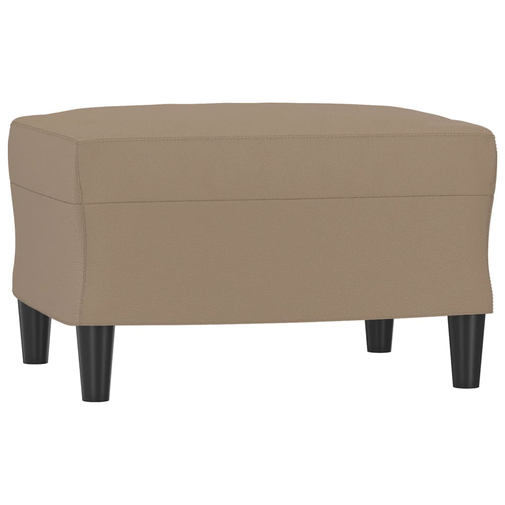 vidaXL Taburet, cappuccino, 60x50x41 cm, piele ecologică vidaXL Taburet, cappuccino, 60x50x41 cm, piele ecologică