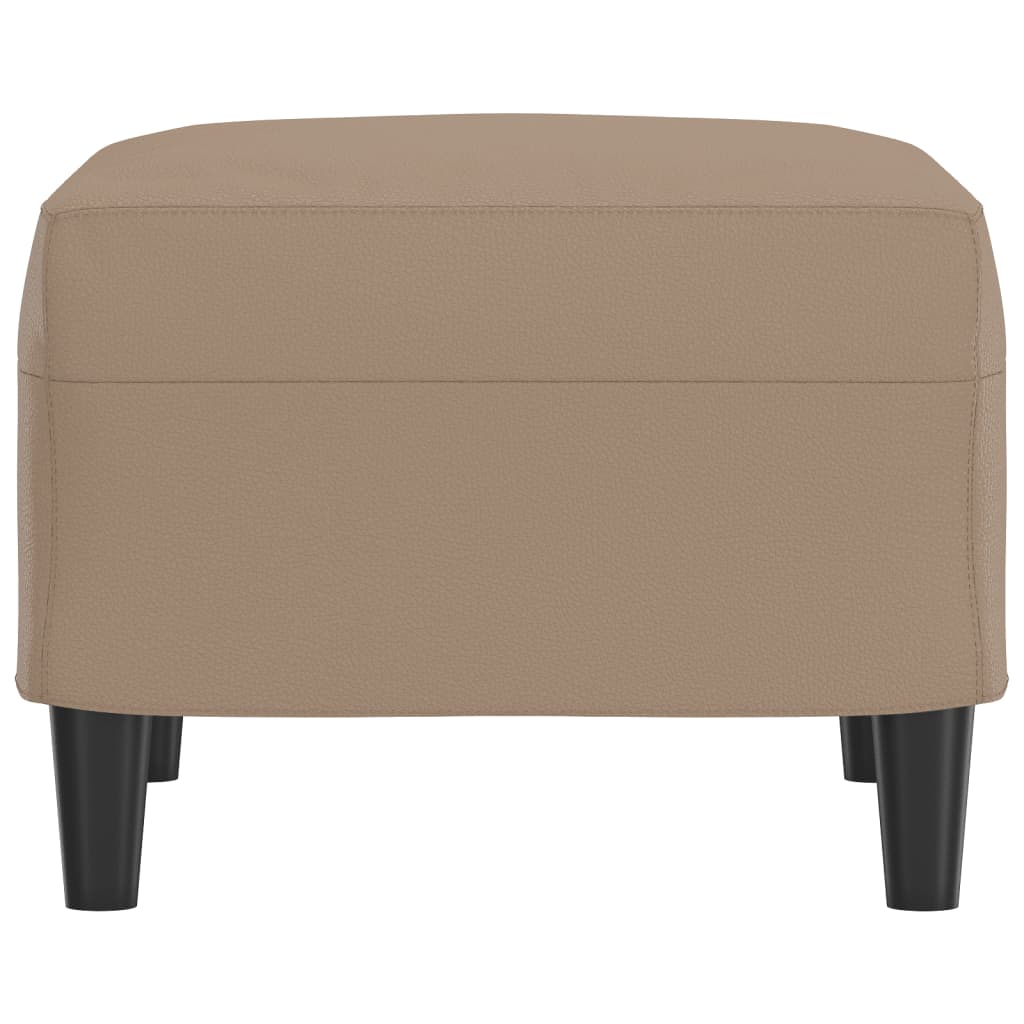 vidaXL Taburet, cappuccino, 60x50x41 cm, piele ecologică vidaXL Taburet, cappuccino, 60x50x41 cm, piele ecologică