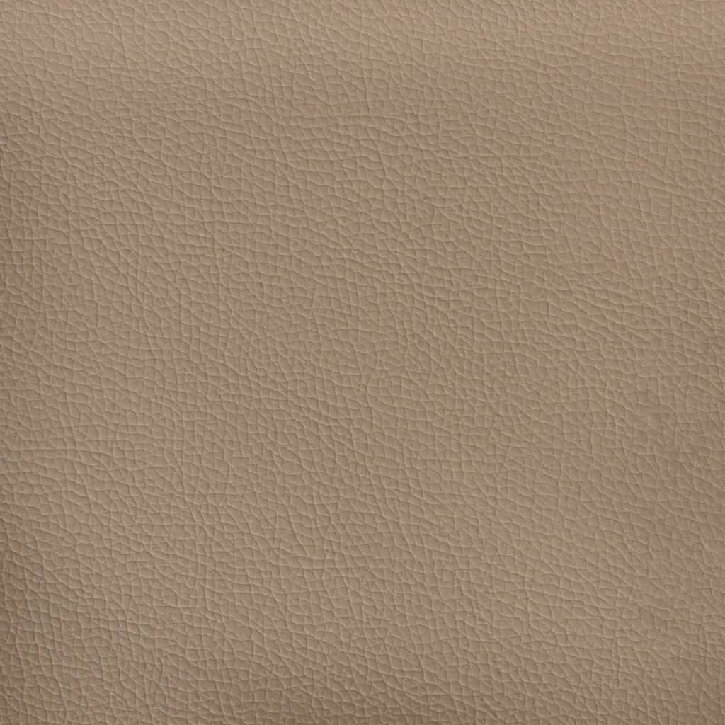 vidaXL Taburet, cappuccino, 60x50x41 cm, piele ecologică vidaXL Taburet, cappuccino, 60x50x41 cm, piele ecologică