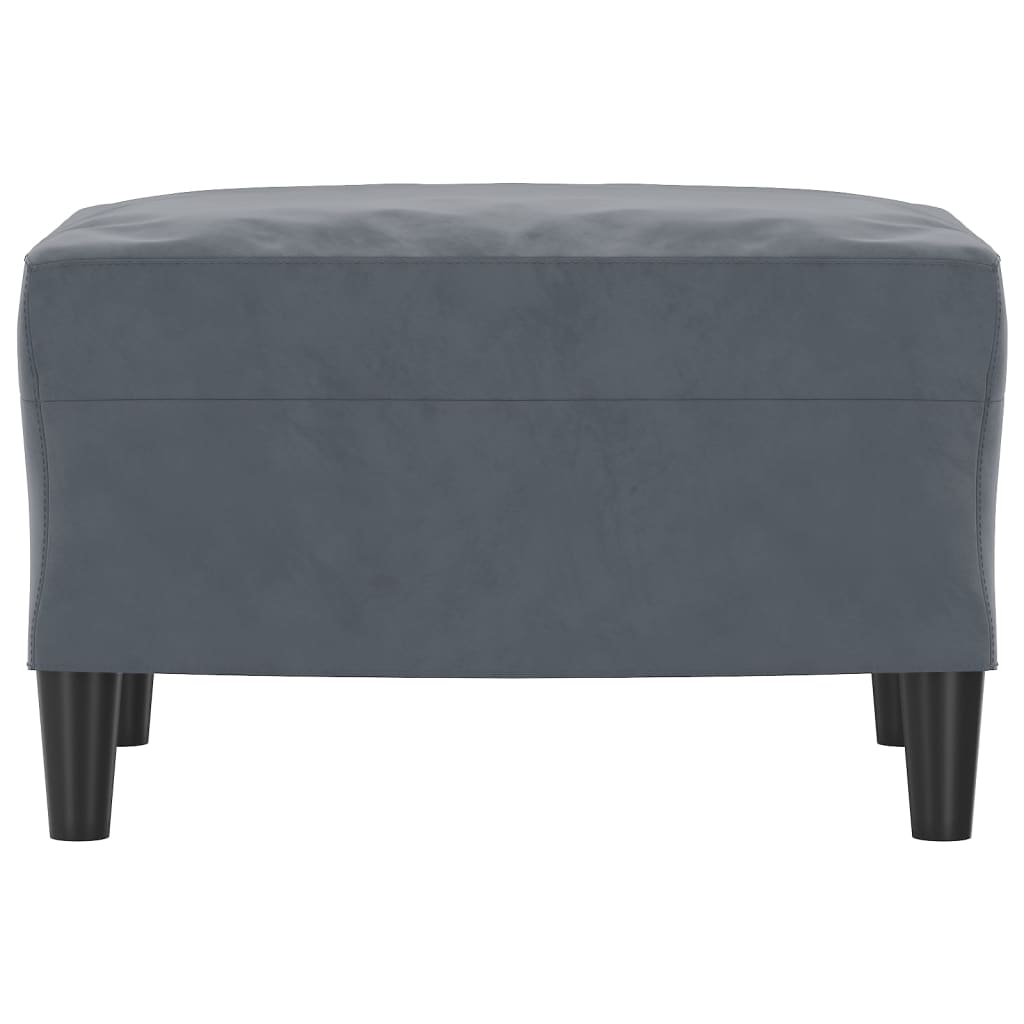 vidaXL Taburet, gri închis, 60x50x41 cm, catifea vidaXL Taburet, gri închis, 60x50x41 cm, catifea