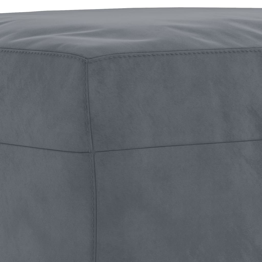 vidaXL Taburet, gri închis, 60x50x41 cm, catifea vidaXL Taburet, gri închis, 60x50x41 cm, catifea