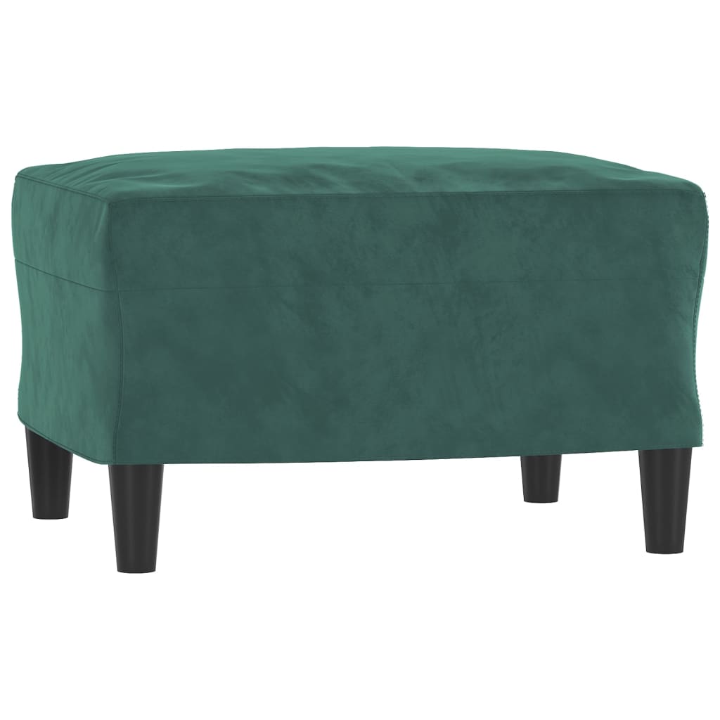vidaXL Taburet, verde închis, 60x50x41 cm, catifea vidaXL Taburet, verde închis, 60x50x41 cm, catifea