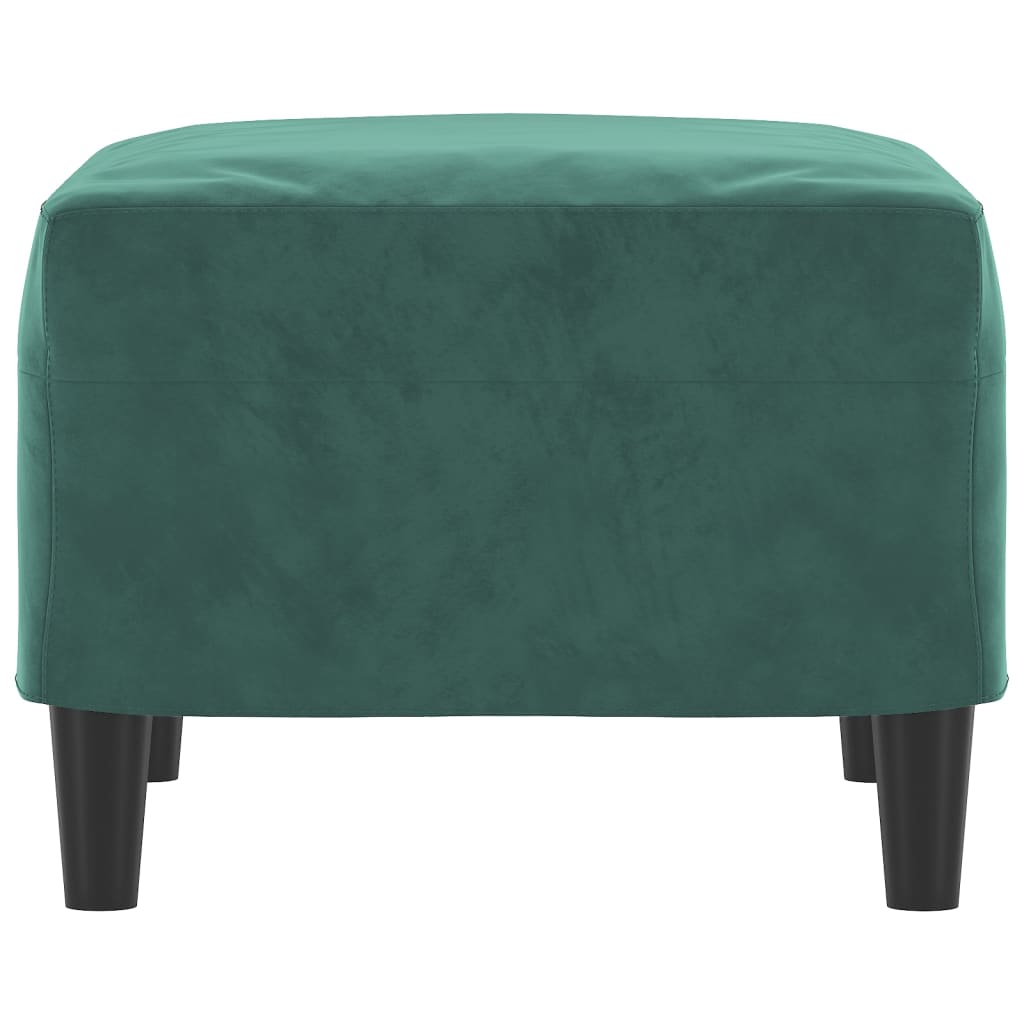 vidaXL Taburet, verde închis, 60x50x41 cm, catifea vidaXL Taburet, verde închis, 60x50x41 cm, catifea