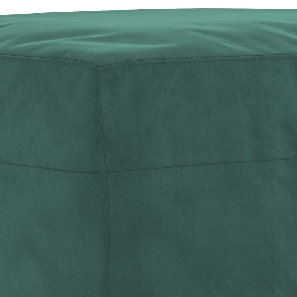 vidaXL Taburet, verde închis, 60x50x41 cm, catifea vidaXL Taburet, verde închis, 60x50x41 cm, catifea