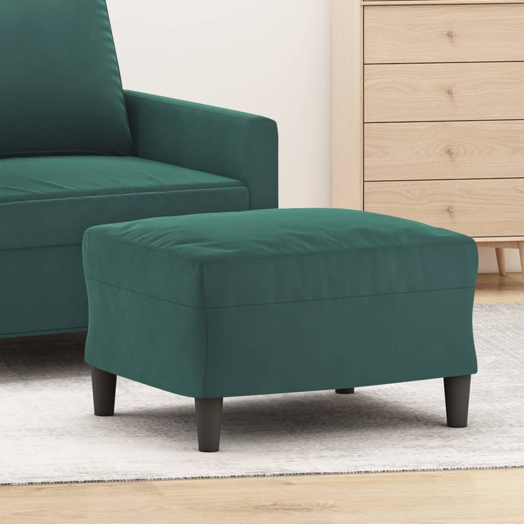 vidaXL Taburet, verde închis, 60x50x41 cm, catifea vidaXL Taburet, verde închis, 60x50x41 cm, catifea