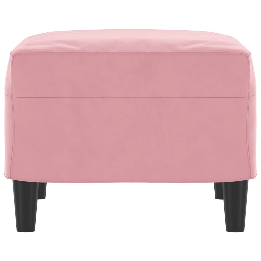 vidaXL Taburet, roz, 60x50x41 cm, catifea vidaXL Taburet, roz, 60x50x41 cm, catifea