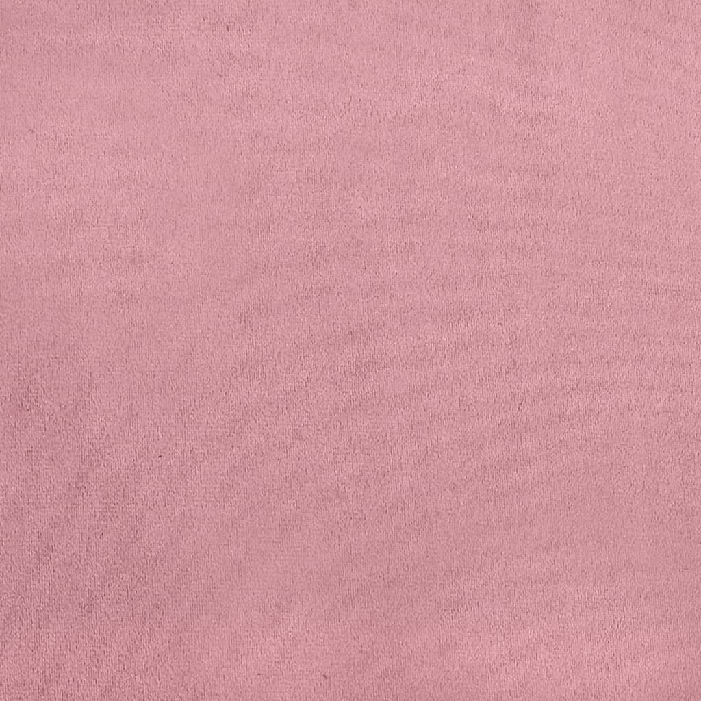 vidaXL Taburet, roz, 60x50x41 cm, catifea vidaXL Taburet, roz, 60x50x41 cm, catifea
