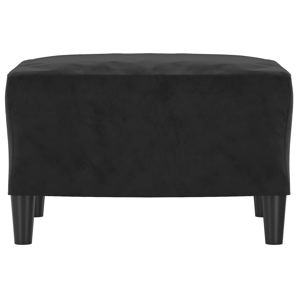 vidaXL Taburet, negru, 60x50x41 cm, catifea vidaXL Taburet, negru, 60x50x41 cm, catifea