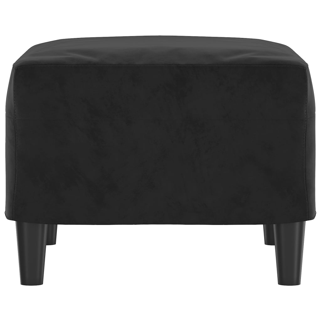 vidaXL Taburet, negru, 60x50x41 cm, catifea vidaXL Taburet, negru, 60x50x41 cm, catifea