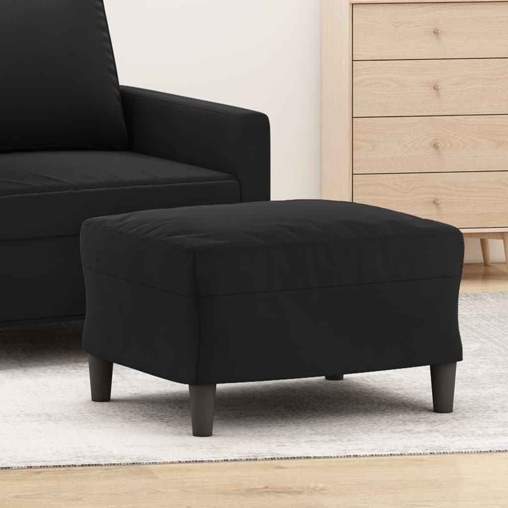 vidaXL Taburet, negru, 60x50x41 cm, catifea vidaXL Taburet, negru, 60x50x41 cm, catifea