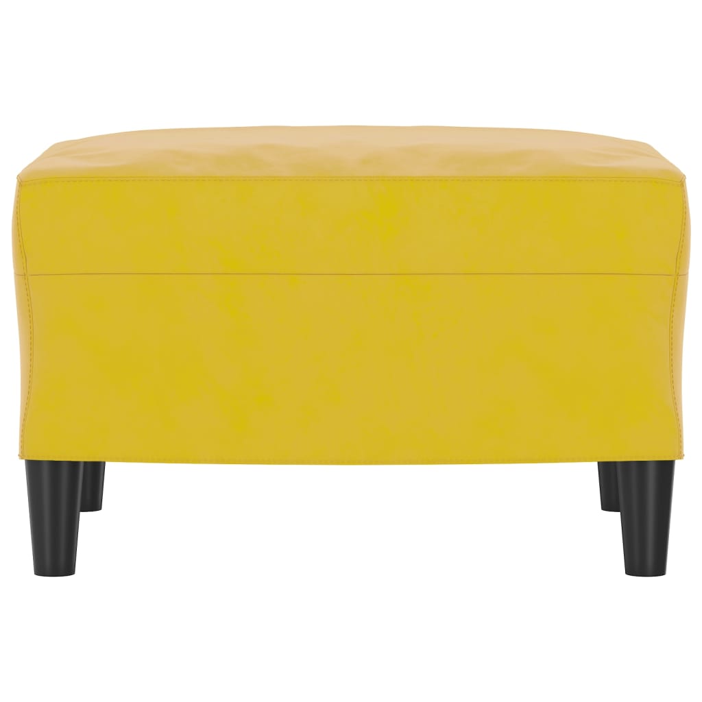 vidaXL Taburet, galben, 60x50x41 cm, catifea vidaXL Taburet, galben, 60x50x41 cm, catifea