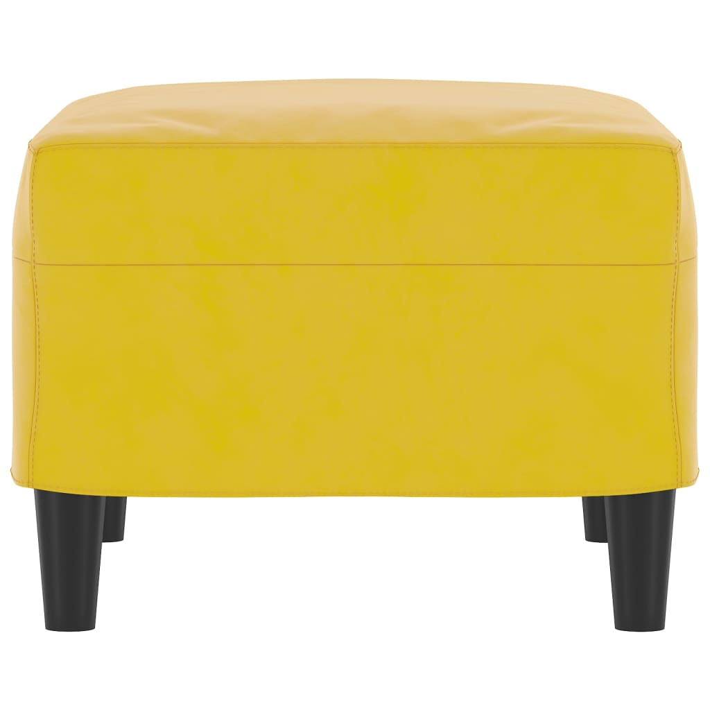 vidaXL Taburet, galben, 60x50x41 cm, catifea vidaXL Taburet, galben, 60x50x41 cm, catifea