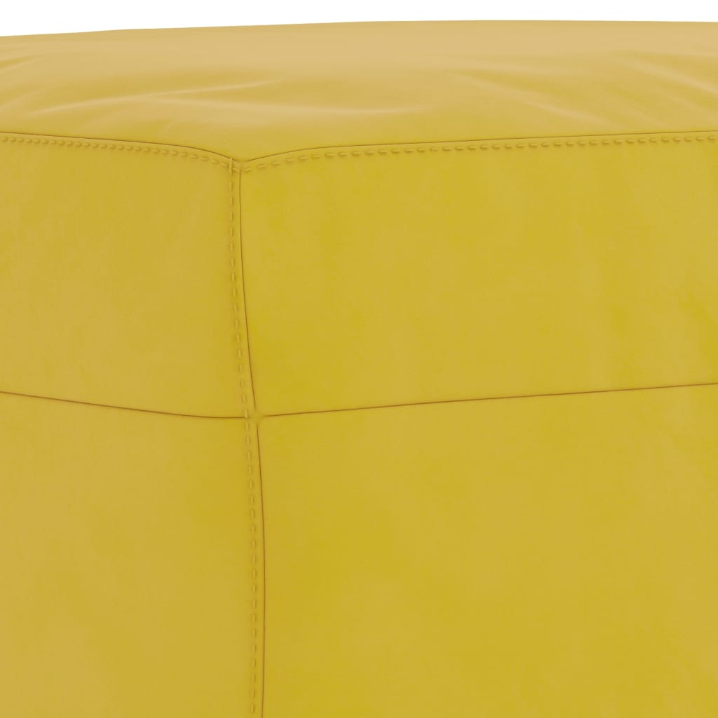 vidaXL Taburet, galben, 60x50x41 cm, catifea vidaXL Taburet, galben, 60x50x41 cm, catifea