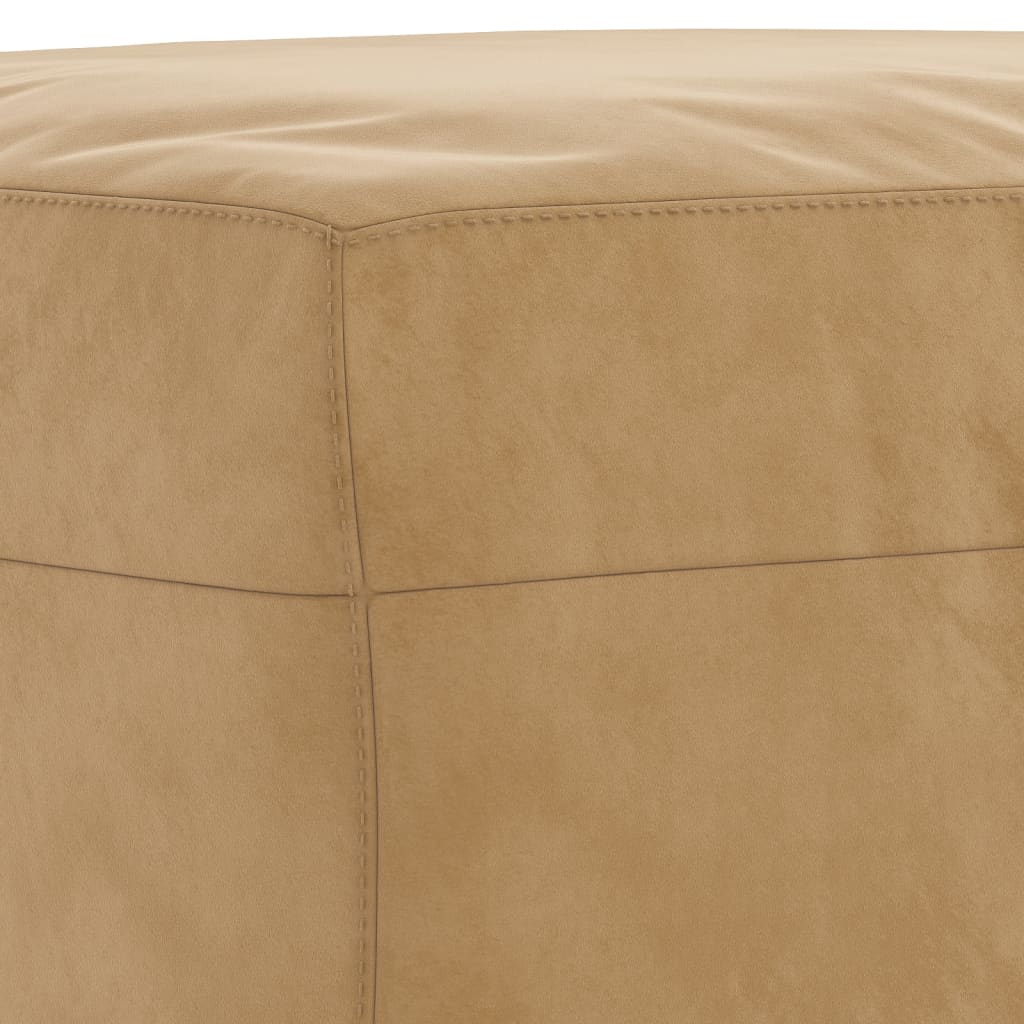 vidaXL Taburet, maro, 60x50x41 cm, catifea vidaXL Taburet, maro, 60x50x41 cm, catifea