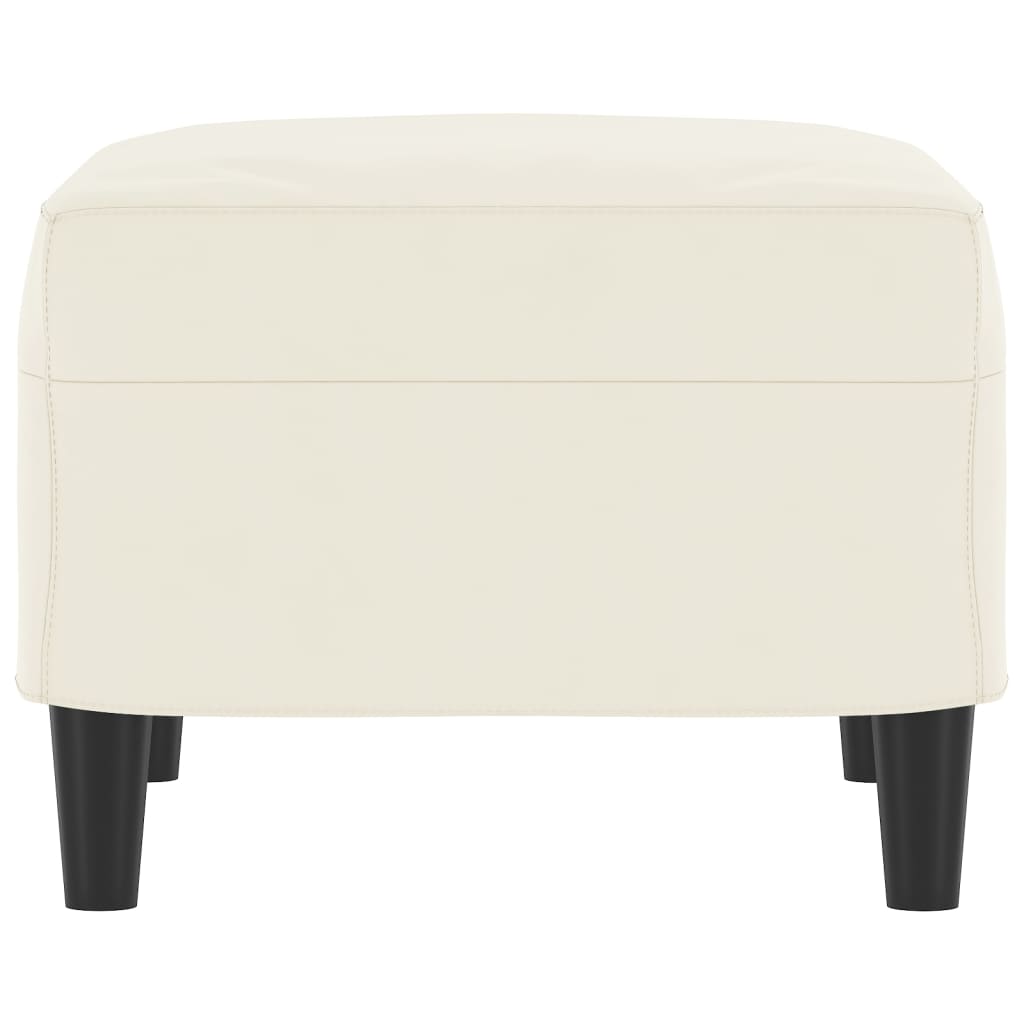 vidaXL Taburet, crem, 60x50x41 cm, catifea vidaXL Taburet, crem, 60x50x41 cm, catifea