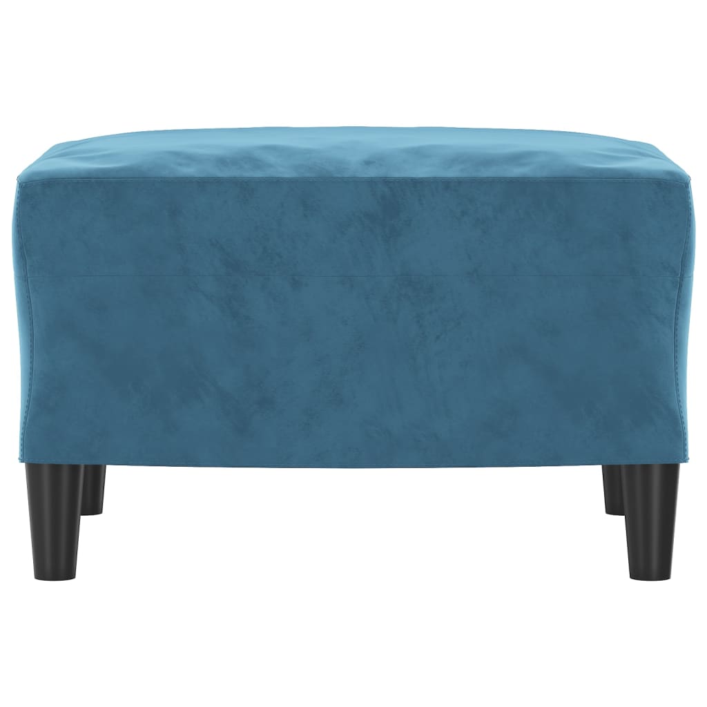 vidaXL Taburet, albastru, 60x50x41 cm, catifea vidaXL Taburet, albastru, 60x50x41 cm, catifea