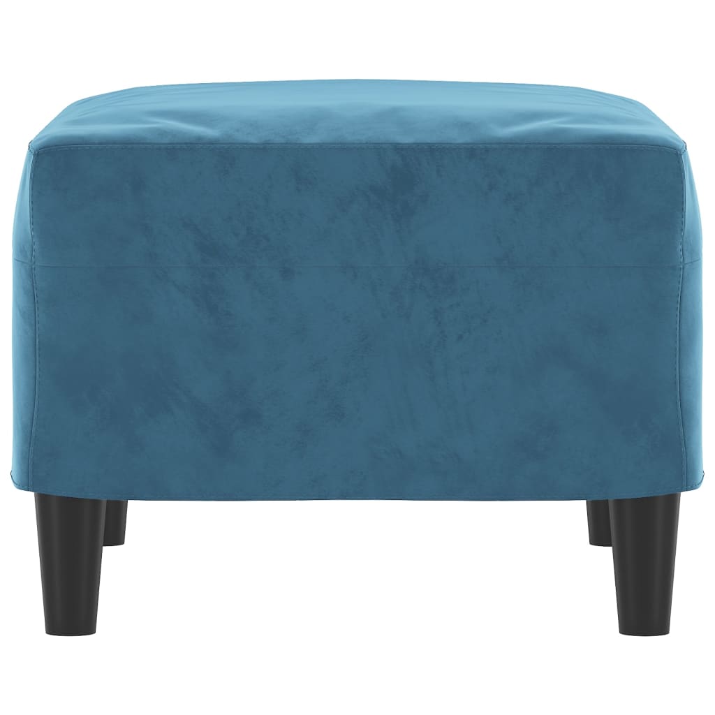 vidaXL Taburet, albastru, 60x50x41 cm, catifea vidaXL Taburet, albastru, 60x50x41 cm, catifea