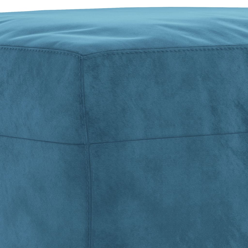 vidaXL Taburet, albastru, 60x50x41 cm, catifea vidaXL Taburet, albastru, 60x50x41 cm, catifea