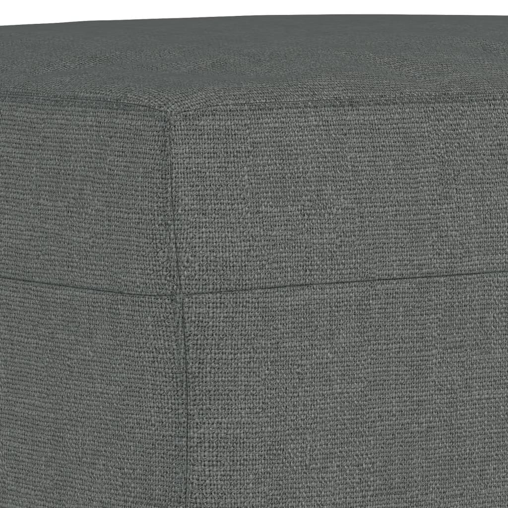 vidaXL Taburet, gri închis, 70x55x41 cm, material textil vidaXL Taburet, gri închis, 70x55x41 cm, material textil