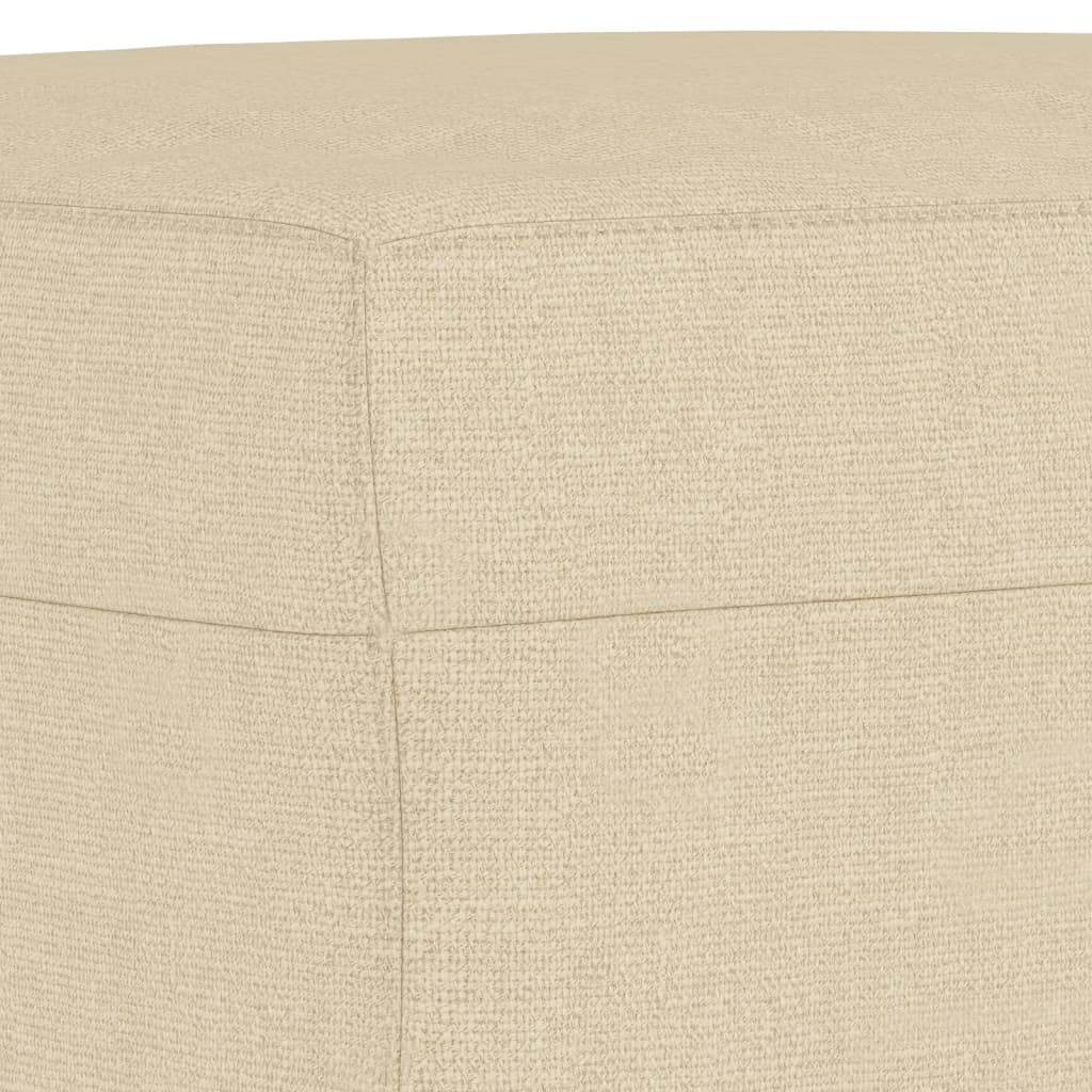 vidaXL Taburet, crem, 70x55x41 cm, material textil vidaXL Taburet, crem, 70x55x41 cm, material textil