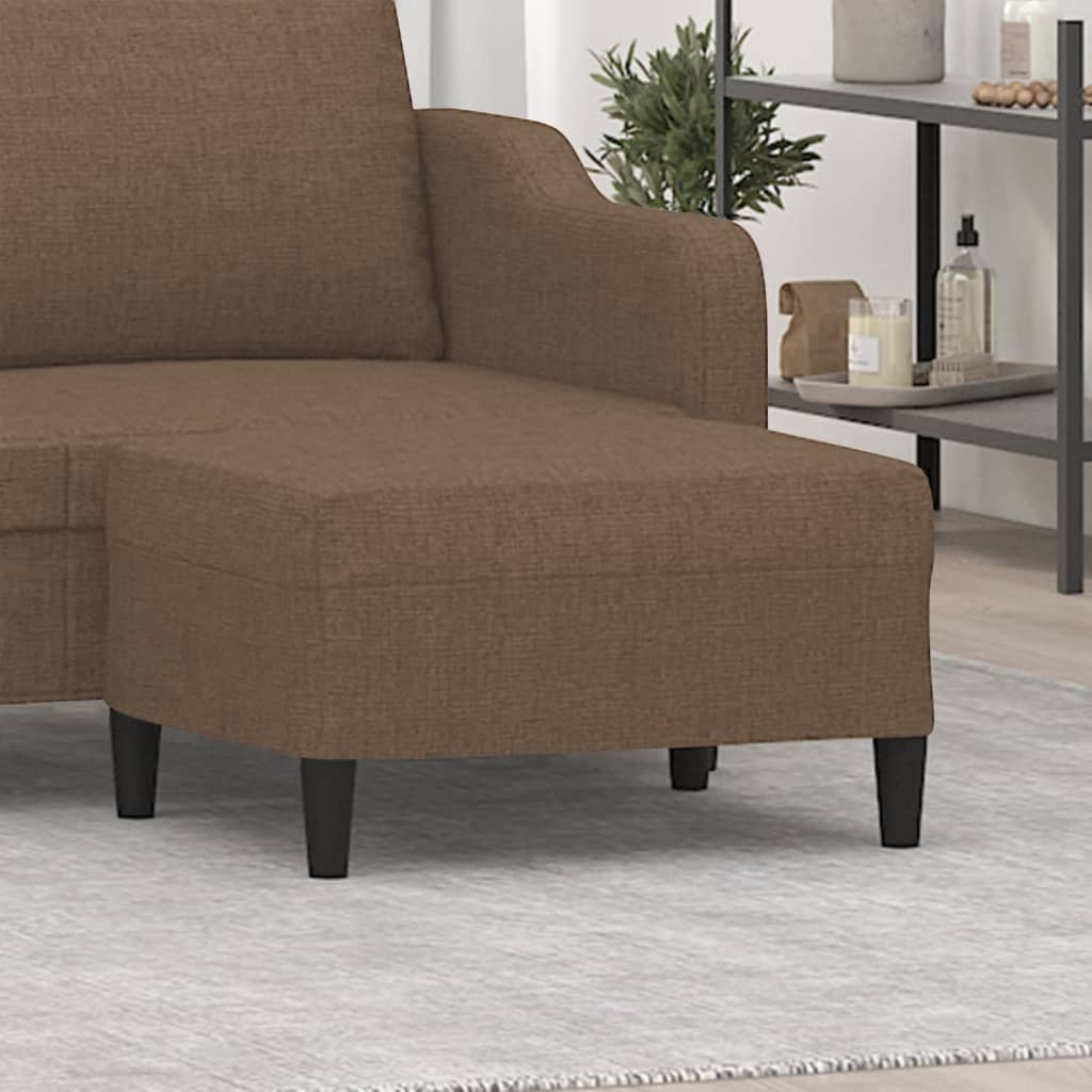 vidaXL Taburet, maro, 70x55x41 cm, material textil vidaXL Taburet, maro, 70x55x41 cm, material textil