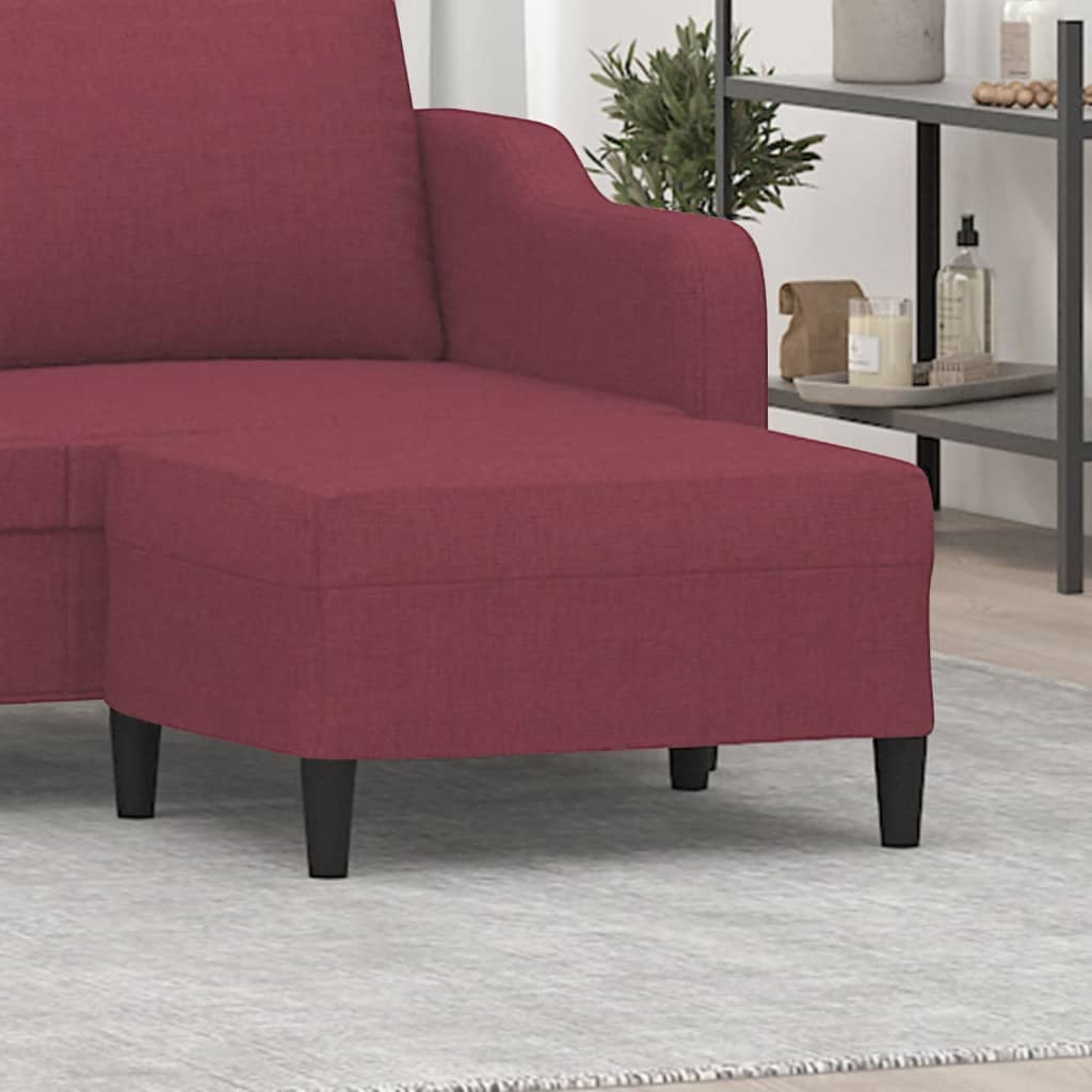vidaXL Taburet, roșu vin, 70x55x41 cm, material textil vidaXL Taburet, roșu vin, 70x55x41 cm, material textil