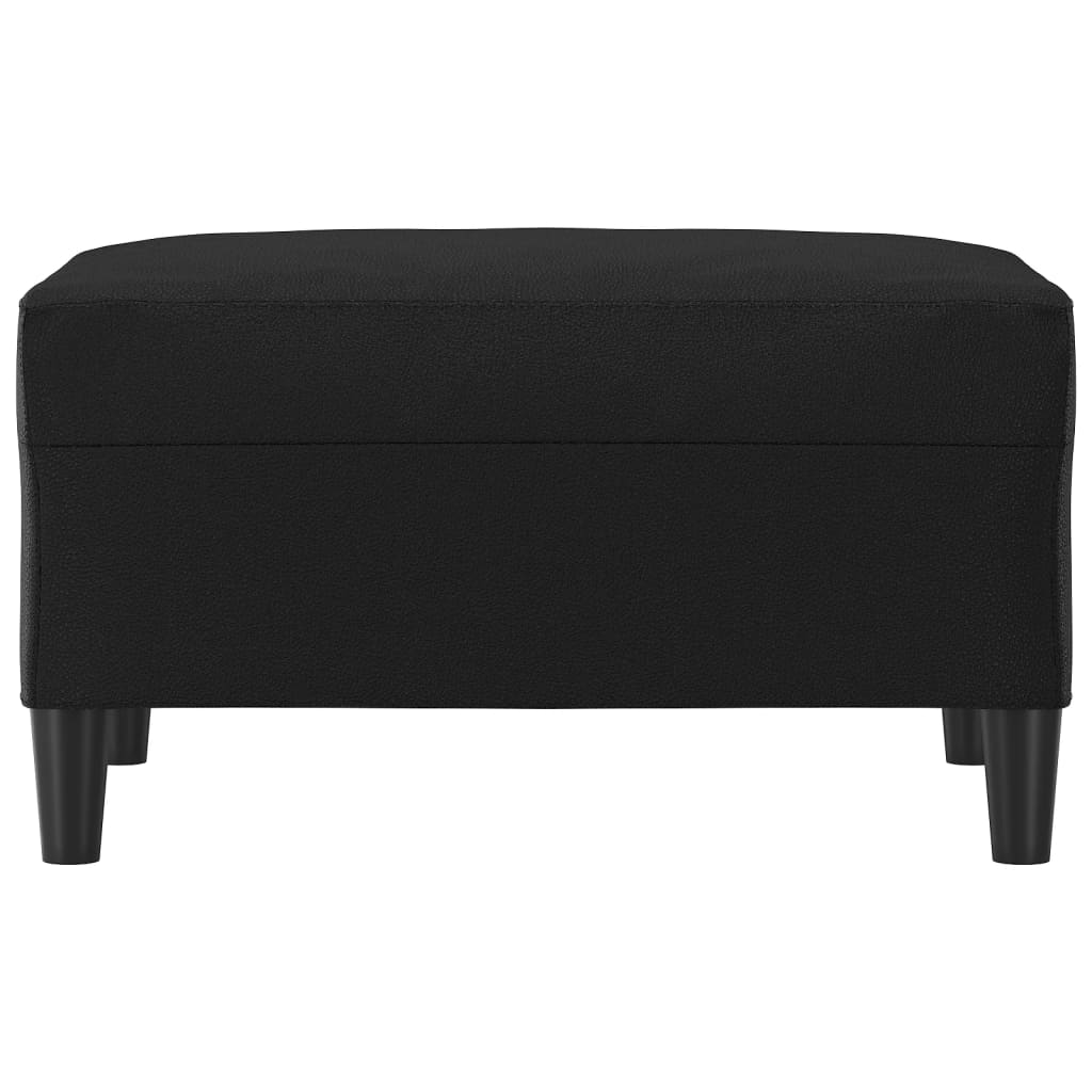 vidaXL Taburet, negru, 70x55x41 cm, piele ecologică vidaXL Taburet, negru, 70x55x41 cm, piele ecologică
