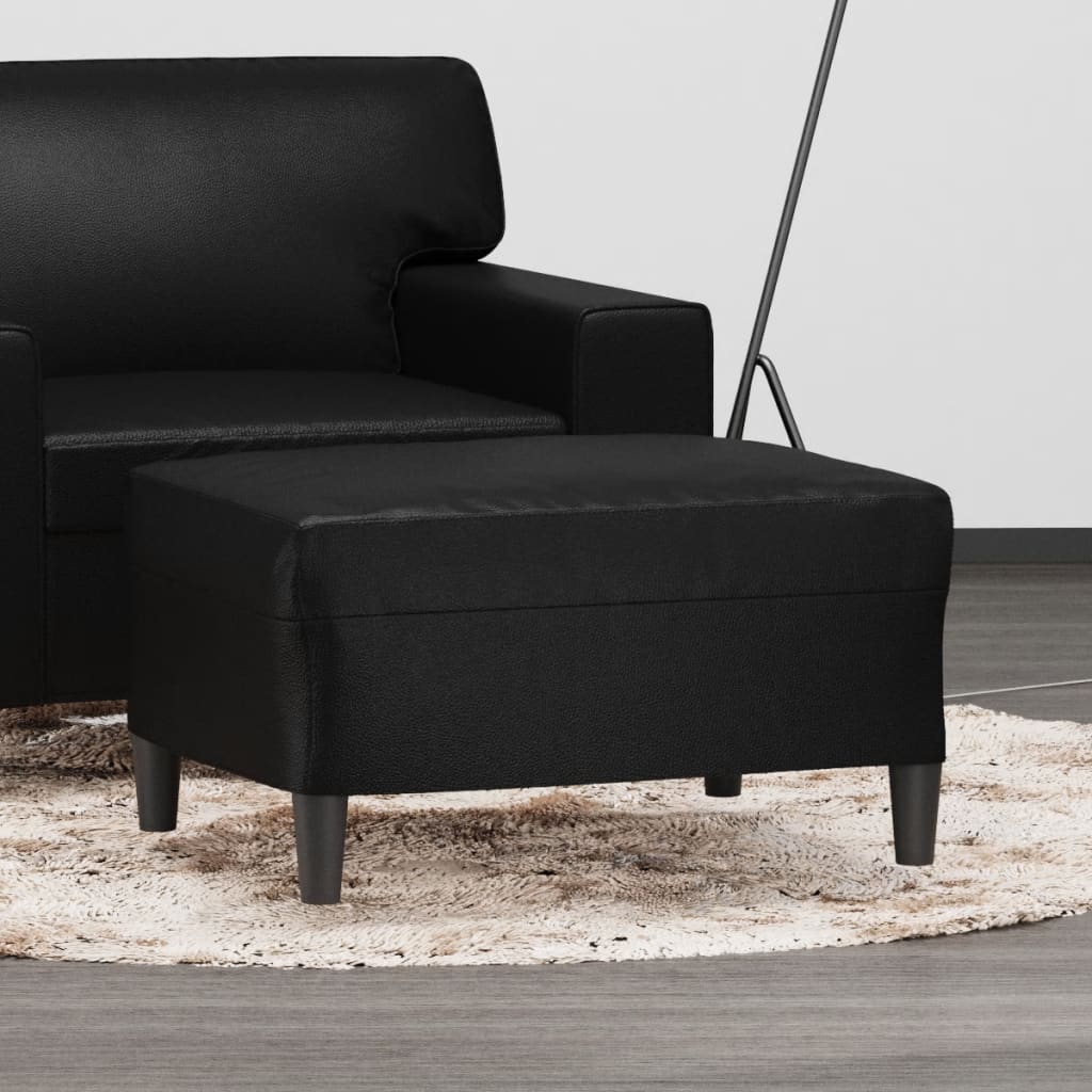 vidaXL Taburet, negru, 70x55x41 cm, piele ecologică vidaXL Taburet, negru, 70x55x41 cm, piele ecologică