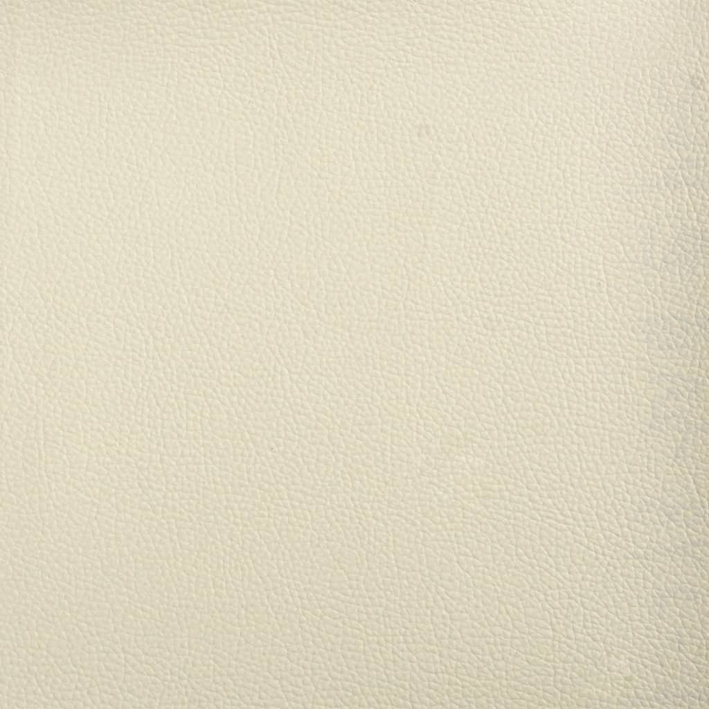 vidaXL Taburet, crem, 70x55x41 cm, piele ecologică vidaXL Taburet, crem, 70x55x41 cm, piele ecologică