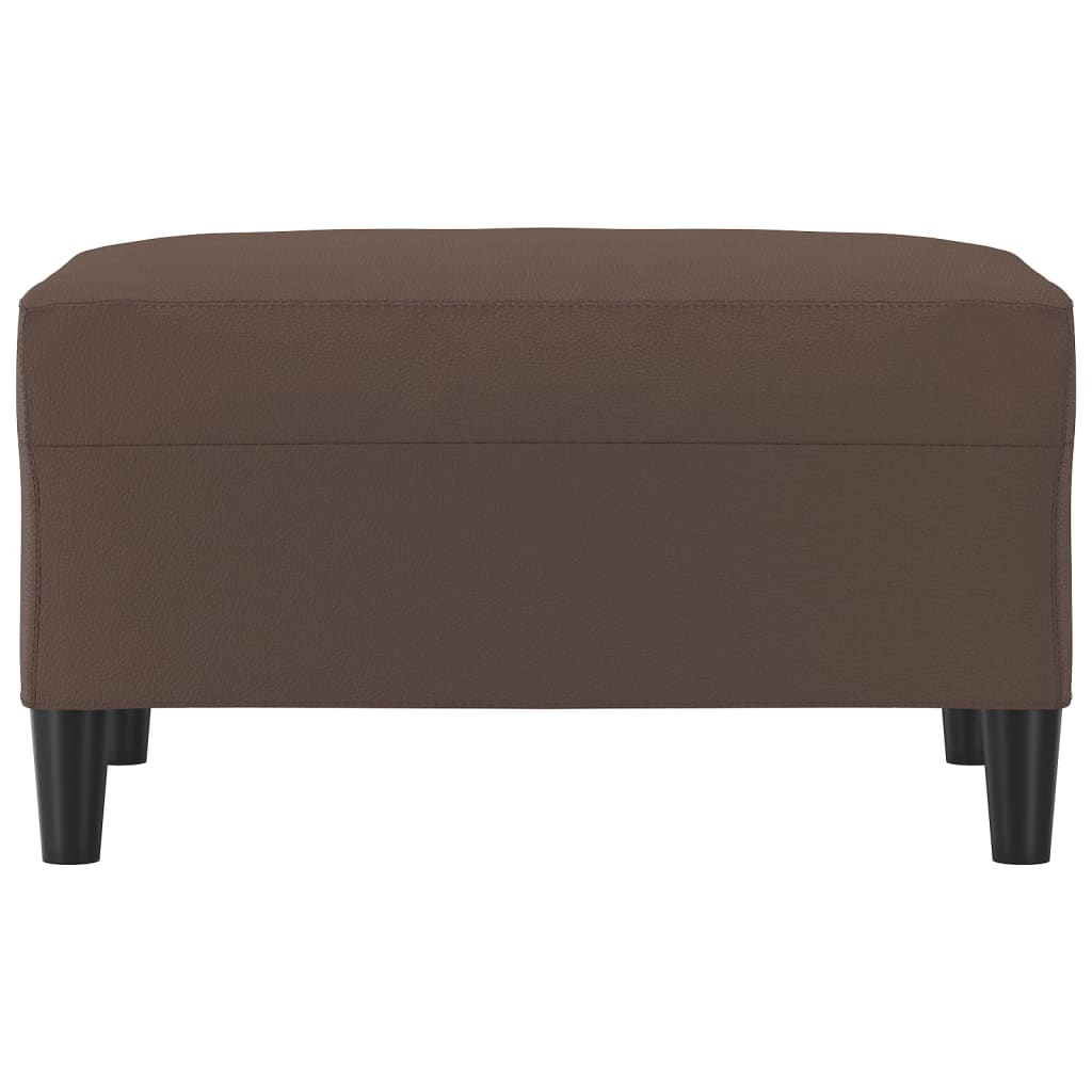 vidaXL Taburet, maro, 70x55x41 cm, piele ecologică vidaXL Taburet, maro, 70x55x41 cm, piele ecologică