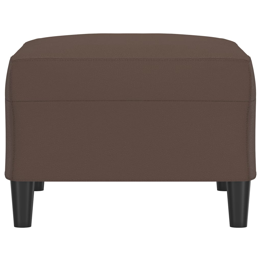 vidaXL Taburet, maro, 70x55x41 cm, piele ecologică vidaXL Taburet, maro, 70x55x41 cm, piele ecologică