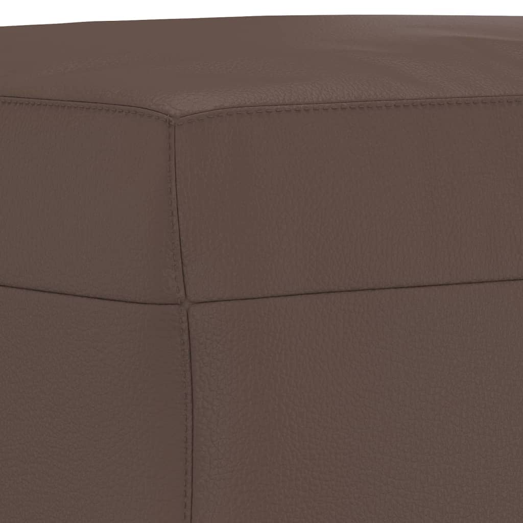 vidaXL Taburet, maro, 70x55x41 cm, piele ecologică vidaXL Taburet, maro, 70x55x41 cm, piele ecologică