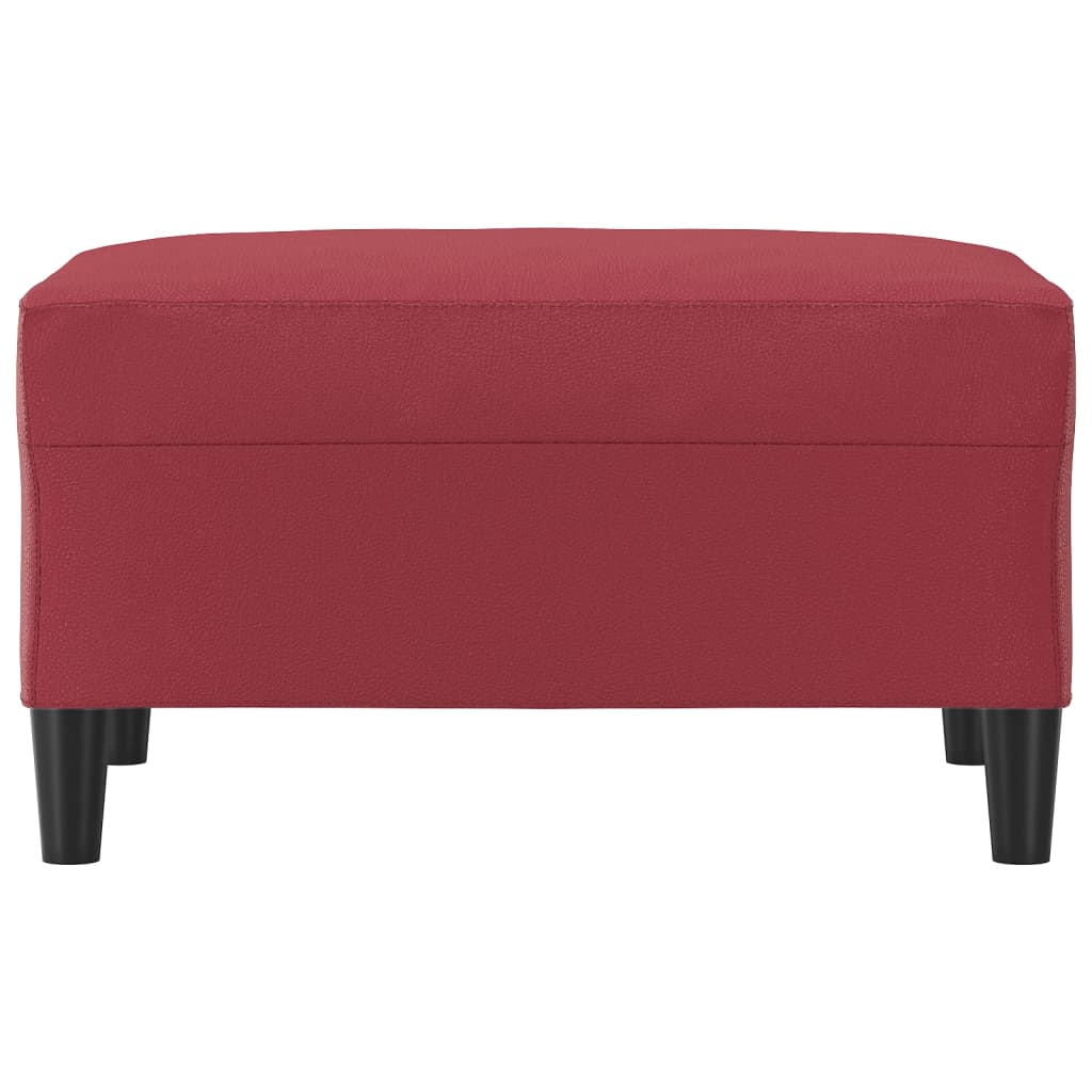vidaXL Taburet, roșu vin, 70x55x41 cm, piele ecologică vidaXL Taburet, roșu vin, 70x55x41 cm, piele ecologică