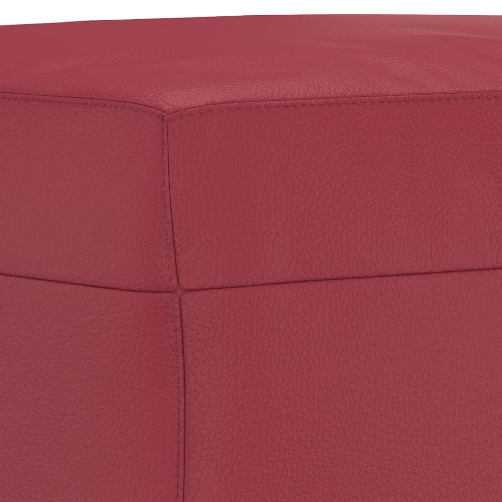vidaXL Taburet, roșu vin, 70x55x41 cm, piele ecologică vidaXL Taburet, roșu vin, 70x55x41 cm, piele ecologică