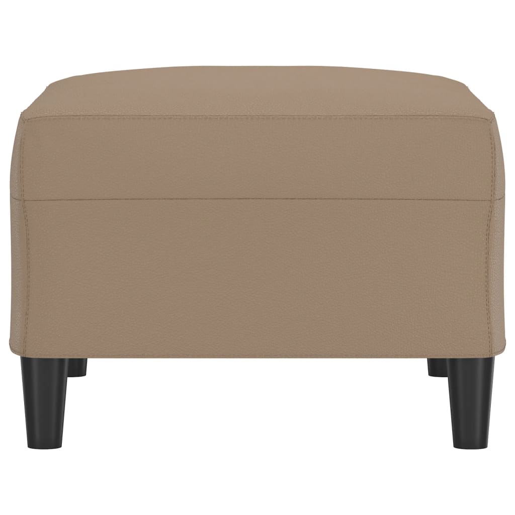 vidaXL Taburet, cappuccino, 70x55x41 cm, piele ecologică vidaXL Taburet, cappuccino, 70x55x41 cm, piele ecologică